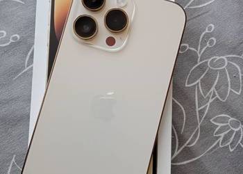 Iphone 14 pro max 128 gb gold zloty bateria stan idealny