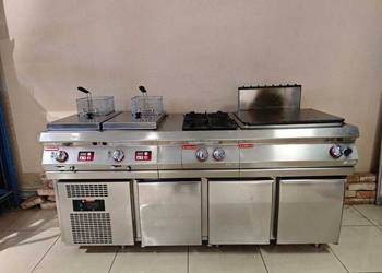 Ciąg gazowy gastronomiczny Angelo PO + chłodnia pod blatowa