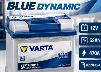 VARTA BLUE DYNAMIC 12V 52Ah 470A – B552400047
