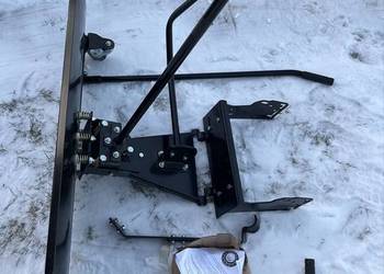 Pług do traktora(kosiarki) 100 cm wraz z adapterem plus łańcuchy na koła