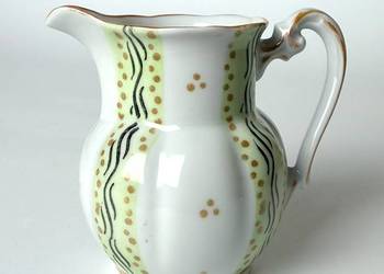 Porcelanowy stary Mlecznik Oscar Schlegelmilch Turyngia Art Deco lata 20 Vi