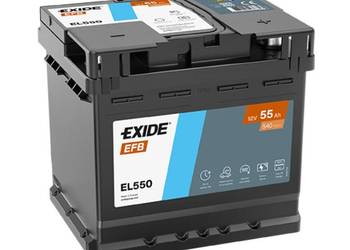 Akumulator 55Ah 540A Exide EL550 EFB P+