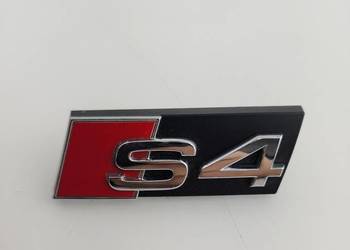NOWY znaczek S4 emblemat logo srebrne srebrny na grill