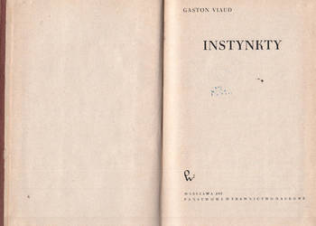 (02638) INSTYNKTY – GASTON VIAUD