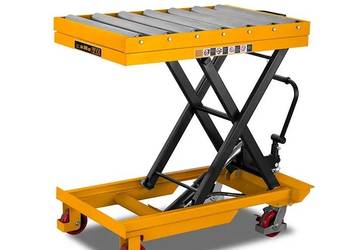 Wózek nożycowy platformowy z rolkami TA50R (udźwig 500kg, podnoszenie 1000m