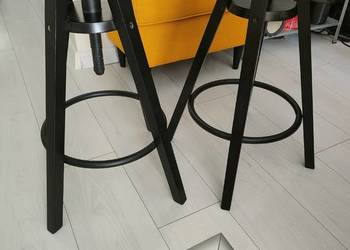 IKEA DALFRED Stołek barowy, czarny, 63-74 cm