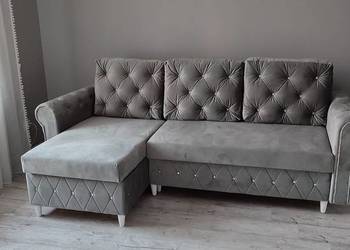 RATY narożnik rogówka glamour chesterfield sofa łóżko kanapa