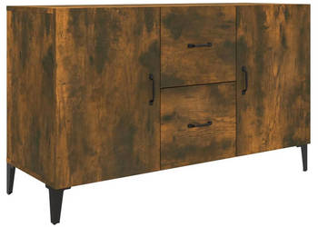 Szafka przydymiony dąb 100x36x60 cm materiał drewnopochodny WM-817468
