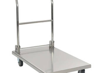 Wózek platformowy srebrny 82x53x86 cm stal nierdzewna WM-50919