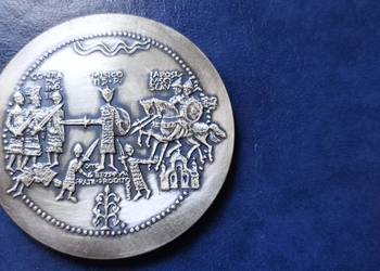 Stare monety Medal Mieszko II seria królewska PTAIN Polska / 46