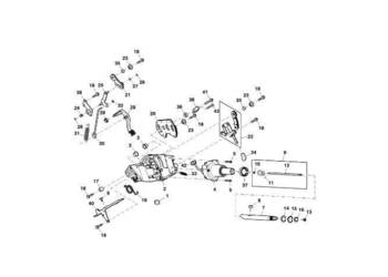 John Deere 9470RX - Oś przegubu R538657 (Kierowanie)