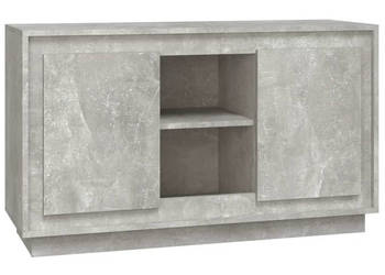 Szafka szarość betonu 102x35x60 cm materiał drewnopochodny WM-831881
