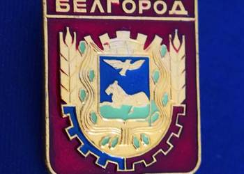 Biełgorod - herb miasta ,odznaka z lat 70 - 80 tych. .ZSRR