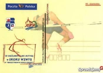 KARTKA POCZTOWA - KASZUBY - SŁUPSK MITYNG W SKOKU WZWYŻ 2006