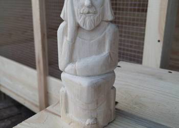 Jezus Frasobliwy, figura ręcznie rzeźbiona, rzeźba  19cm