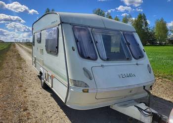 Przyczepa kempingowa Elddis Hurricane (Angielka) WC, gazówka, ogrzewanie, p