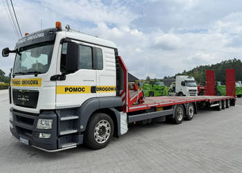 MAN TGS 26.440 6x2 E6 Laweta Tandem Przejazdowy Przyczepa 3-osiowa Najazdy…