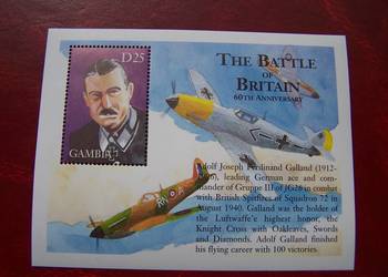 Gambia 2000 MNH Lotnictwo Samoloty  60 lecie bitwy o Anglie