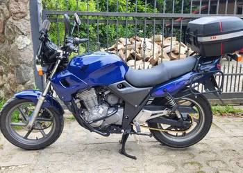 Honda cb500 / super, kufry, grzane manetki, klasyk, japonia