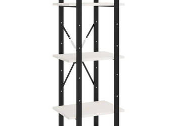 Regał na książki 3 półki biały 40x30x105 cm drewno sosnowe WM-806493