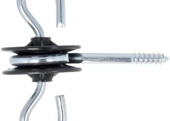 Izolator bramowy z wkrętem do drewna, 10 szt. 705009FA