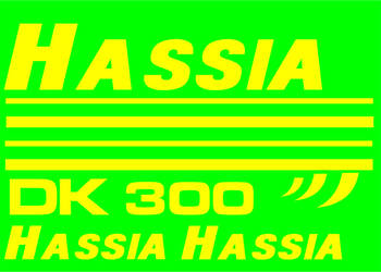 Naklejki hassia dk 300 zamienniki