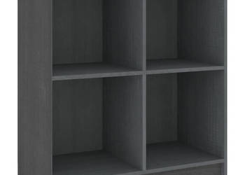 Szafka szara 70x33x76 cm lite drewno sosnowe WM-809950