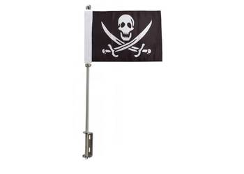 Maszt flaga piracka na motocykl jacht rower