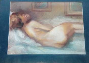 Pastel na papierze Alfons Karpiński. Sygnowany. 1937 r.