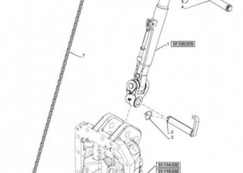 New Holland T6090 T6070 Cięgło górne 87707447