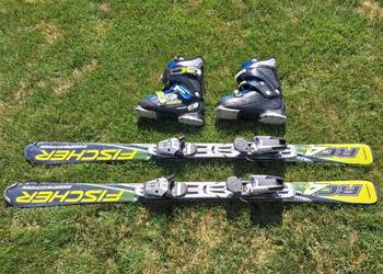 Narty Fischer RC4 - 138 cm – zestaw (narty, buty, kijki)