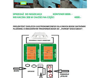 KONTENER GASTRONOMICZNY – NA MB 308 – DO ZAGOSPODAROWANIA – FOODTRUCK