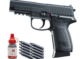 WIATRÓWKA Pistolet z ruchomym zamkiem Blow Back co2 na kulki