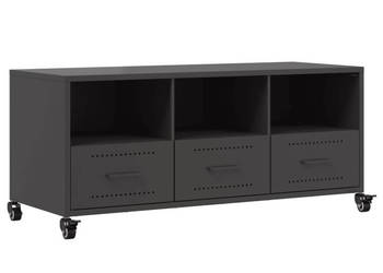 Szafka RTV czarna 1005x39x435 cm stal WM-846692
