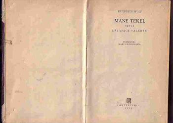 (5037) MANE TEKEL CZYLI LATAJĄCE TALERZE – FRIEDRICH WOLF
