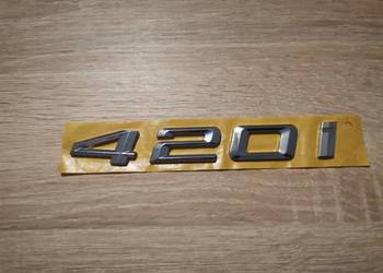 BMW F32 F33 F36 EMBLEMAT ZNACZEK SREBRNY KLAPY TYŁ 420i