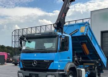 Mercedes Axor 1829 wywrotka z dzwigiem