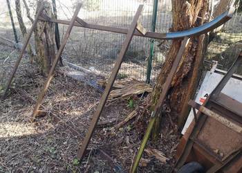 Sanie konne, płozy, rama stalowa duża.