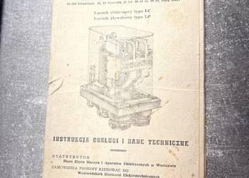 Instrukcja obsługi i dane techniczne - łącznik ciśnieniowy..