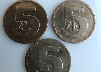 Moneta 5 zł kolekcja 1983, 84,  85, 86,  87, 88