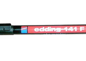 Pisak wodoodporny linia 0,6mm czarny EDDING