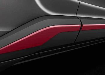 TOYOTA C-hr Listwy drzwi boczne kpl 3T3 Red Metallic PW156-10000-DH OE