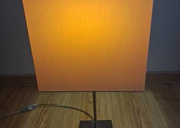 Lampa stołowa nocna abażur sześcian