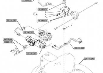 New Holland T6090 Zawór hamulca 47584632