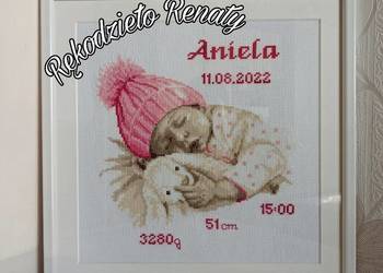 Metryczka, spersonalizowana pamiątka na chrzest
