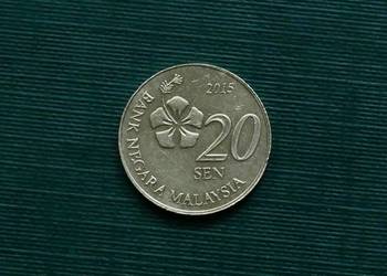MALEZJA - 20 senów, 2015r.