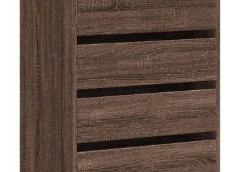 Komoda brązowy dąb 60x41x76 cm materiał drewnopochodny WM-852876