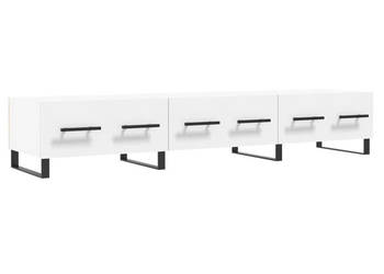 Szafka pod TV biała 150x36x30 cm materiał drewnopochodny WM-829172