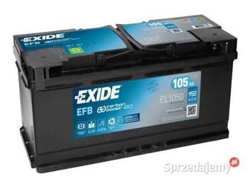 Akumulator 105Ah 950A Exide Start Stop EFB  PRAWY PLUS