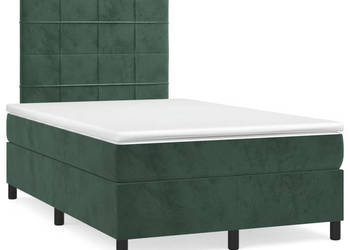 Łóżko kontynentalne z materacem ciemnozielone 120x200 cm WM-3143016